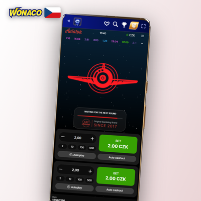 Aviator ve Wonaco Casino – funkce dvou nezávislých sázek v jednom kole