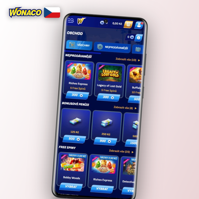 50 free spinů na oblíbené sloty v Wonaco Casino po splnění podmínek bonusu
