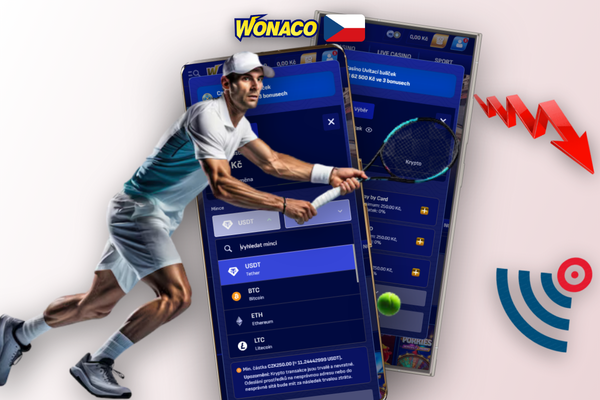 Jak vložit peníze kryptoměnou ve Wonaco Casino – QR kód peněženky a aplikace MetaMask