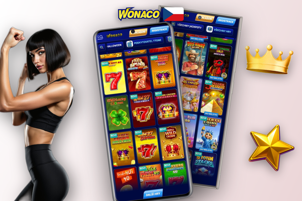 Přihlášení do Wonaco Casino přes mobilní aplikaci kdykoliv a odkudkoliv