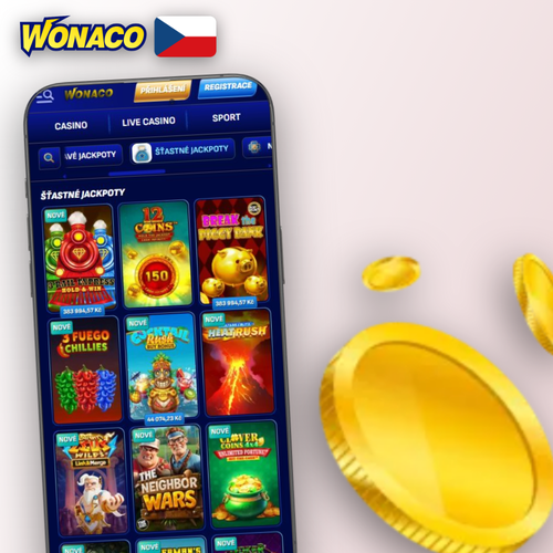Wonaco Casino app – oficiální mobilní aplikace pro Android a iOS ke stažení