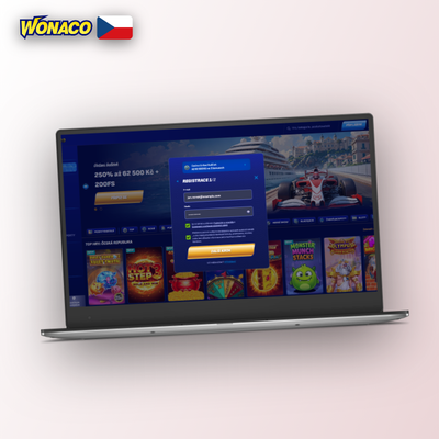 Vytvoření účtu Wonaco Casino přes telefon – SMS kód pro okamžité ověření
