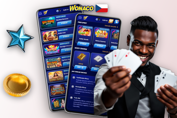 VIP žebříček Wonaco Casino s pěti úrovněmi odměn po aktivaci bonusu