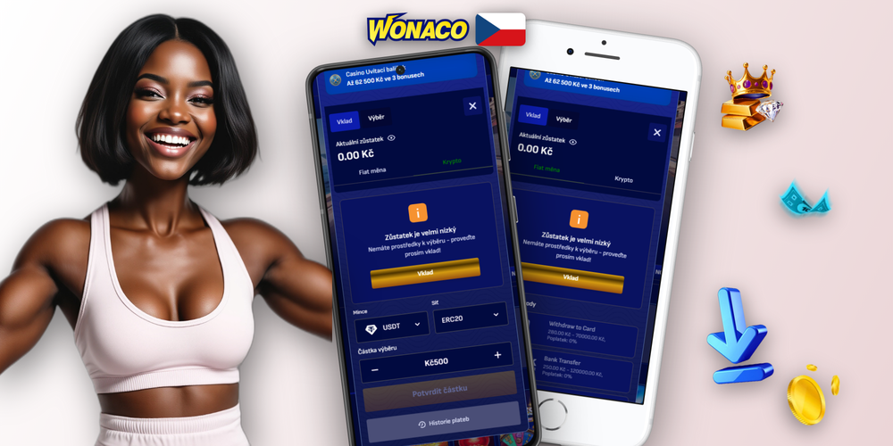 Wonaco Casino zákaznická podpora a čekání na schválení výběru výher