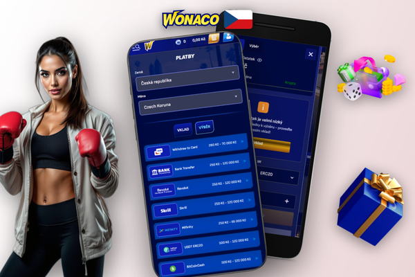 Porovnání rychlosti výběru různými metodami u Wonaco Casino